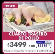 X$ - CUARTO TRASERO DE POLLO
