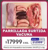 X$ - PARRILLADA SURTIDA VACUNA