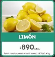 X$ - Limón