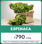 X$ - ESPINACA