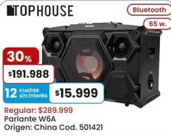 Origen - Parlante W6A Cod. 501421