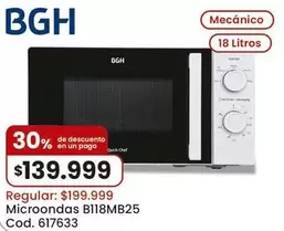 BGH - Microondas B118MB25