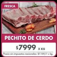 X$ - PECHITO DE CERDO