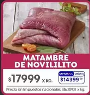 X$ - MATAMBRE DE NOVILILITO