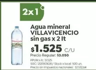 Villavicencio - Agua mineral sin gas