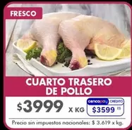 X$ - CUARTO TRASERO DE POLLO