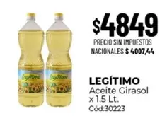 Legítimo - Aceite Girasol
