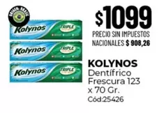 Kolynos - Dentífrico Frescura 123 x 70 Gr. Cód:25426