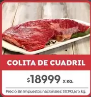 X$ - COLITA DE CUADRIL