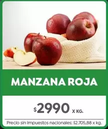 X$ - MANZANA ROJA