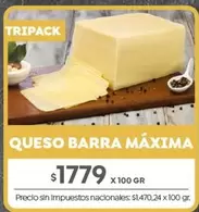 Máxima - QUESO BARRA