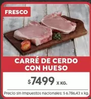 X$ - CARRÉ DE CERDO CON HUESO