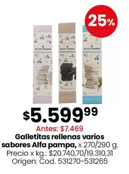 Pampa - Galletitas rellenas varios sabores