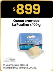 La paulina - Queso cremoso