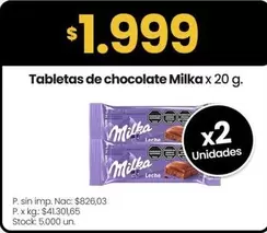 Milka - Tabletas de chocolate