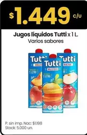 Tutti - Jugos líquidos
