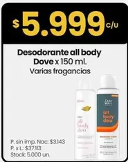 Dove - Desodorante all body