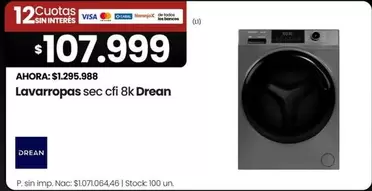 Drean - Lavasecarropas sec cfi 8k