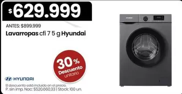 Hyundai - Lavarropas cfi 7 5 g