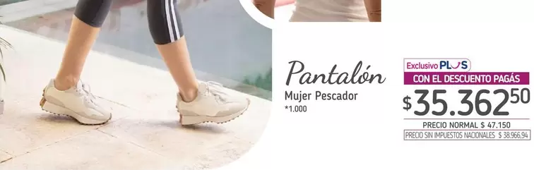 Pantalón Mujer Pescador