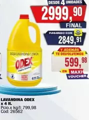 odex - LAVANDINA ODEX X 4 LT