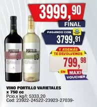 Portillo - VINO PORTILLO VARIETALES
