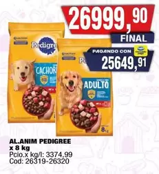 Pedigree - AL.ANIM PEDIGREE x 8 kg