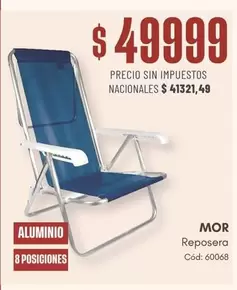 Mor - Reposerá Aluminio 8 Posiciones