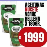 Nucete - ACEITUNAS VERDE RELLENA
