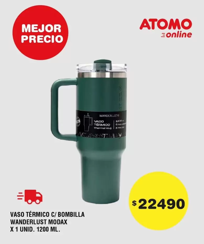 Atomo - VASO TÉRMICO C/ BOMBILLLA