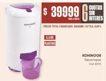 X$ - Secarropas Cód: 85172