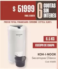 Koh-i-noor - Secarropas Clásico Cód: 85683
