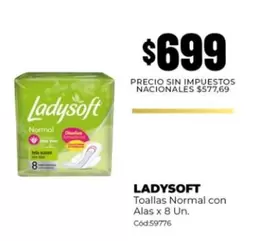 Ladysoft - Toallas Normal con Alas