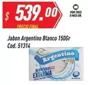 Argentino - Jabón Blanco 150Gr Cod. 51314