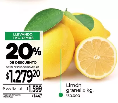 X$ - Limón granel