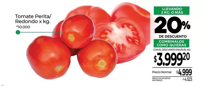Redondo - Tomate Perita/ x kg.