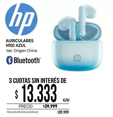 HP - AURICULARES H10J AZUL