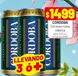 Córdoba - Cerveza rubia clásica