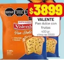 Valente - Pan dulce con frutas