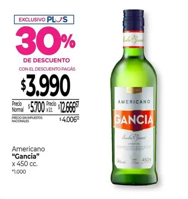 Gancia - Americano "" x 450 cc.