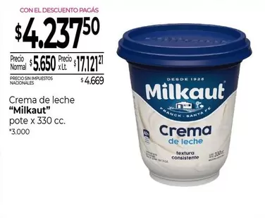 Milkaut - Crema de leche