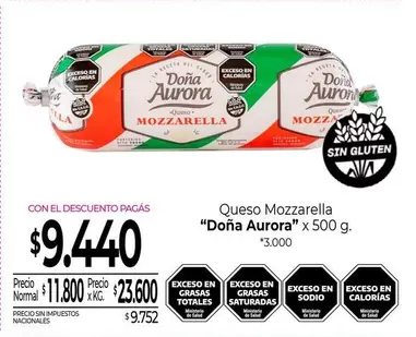 Aurora - Queso Mozzarella