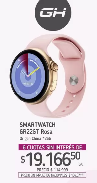 Origen - SMARTWATCH GR22GT