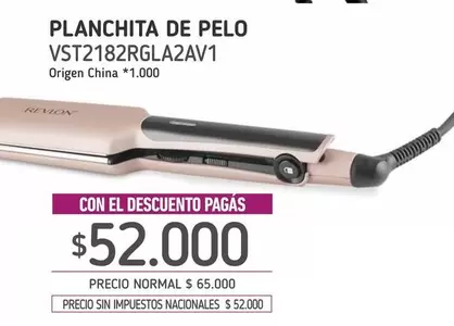 Revlon - PLANCHITA DE PELO VST2182RGLA2AV1