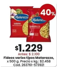 Matarazzo - Fideos varios tipos