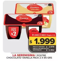 La Serenísima - Postre Chocolate
