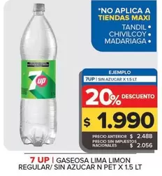 7Up - Gaseosa Lima Limon Regular