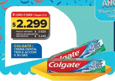 Colgate - Crema Dental Triple Accion