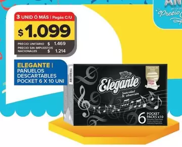 Elegante - Panuelos Descartables Pocket 