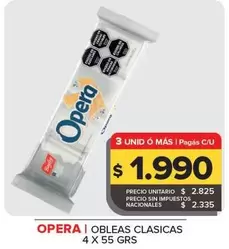 Opera - Obleas Clásicas